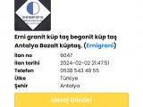 Ankara granit küp taş begonit küp taş uygulama ekibi Halil usta 